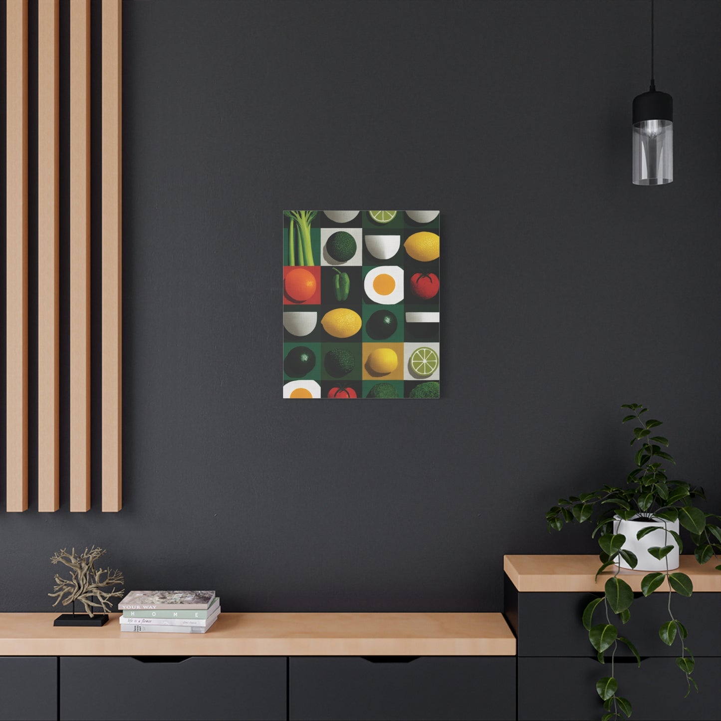 Canvas Wall Art - Abstract Geometric Foodie Art