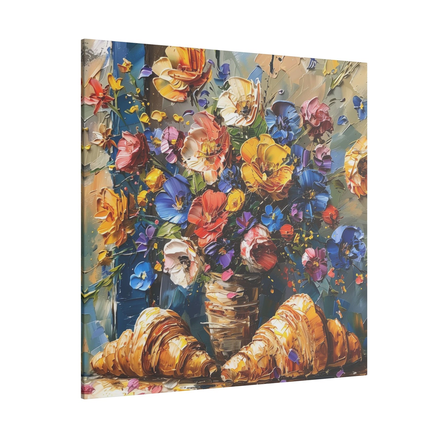 Spring Wildflowers and croissants