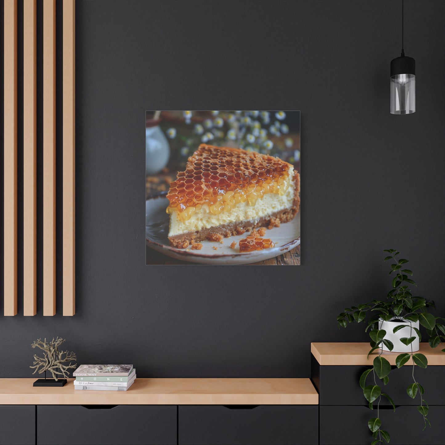 Honeycomb Cheese Cake Canvas Art