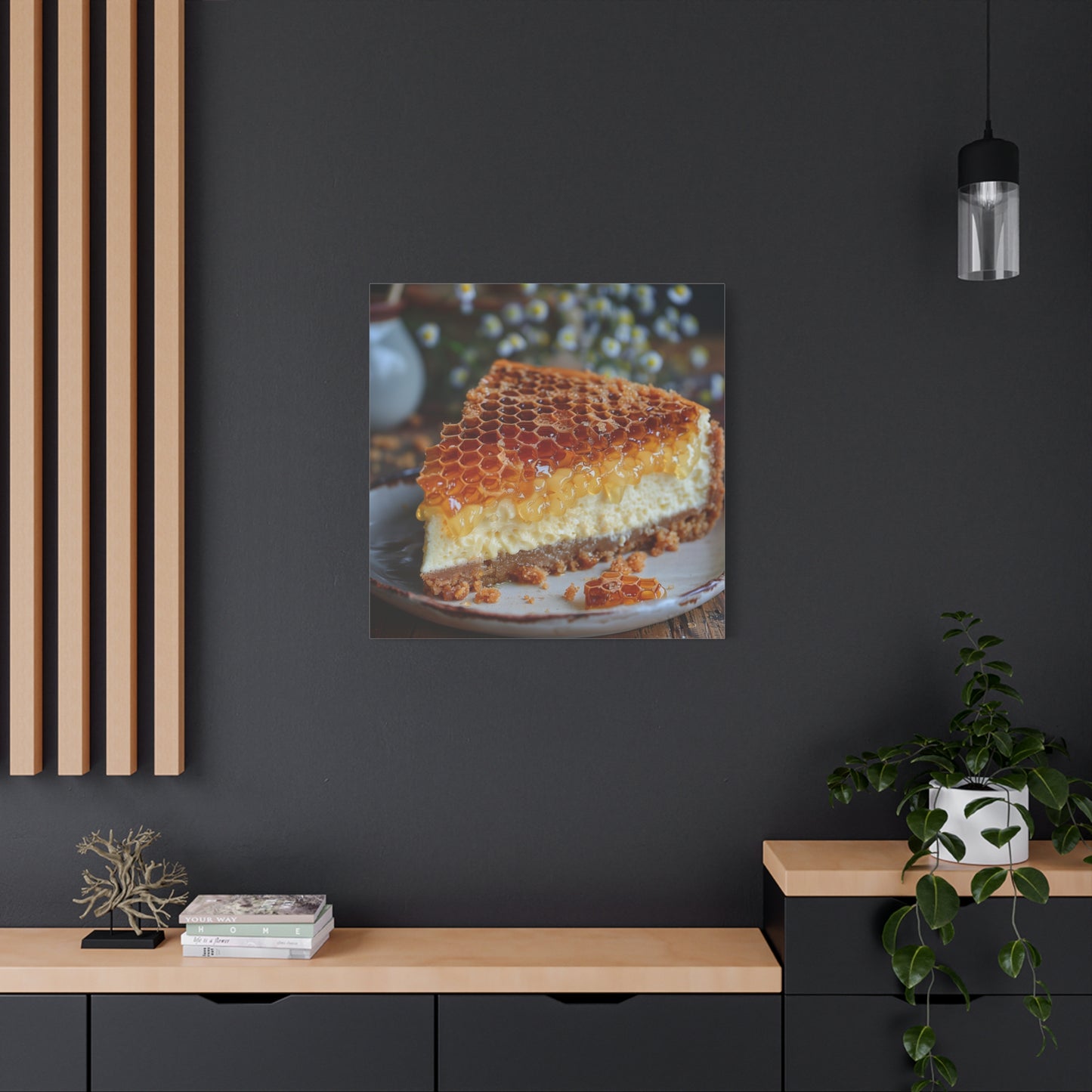 Honeycomb Cheese Cake Canvas Art