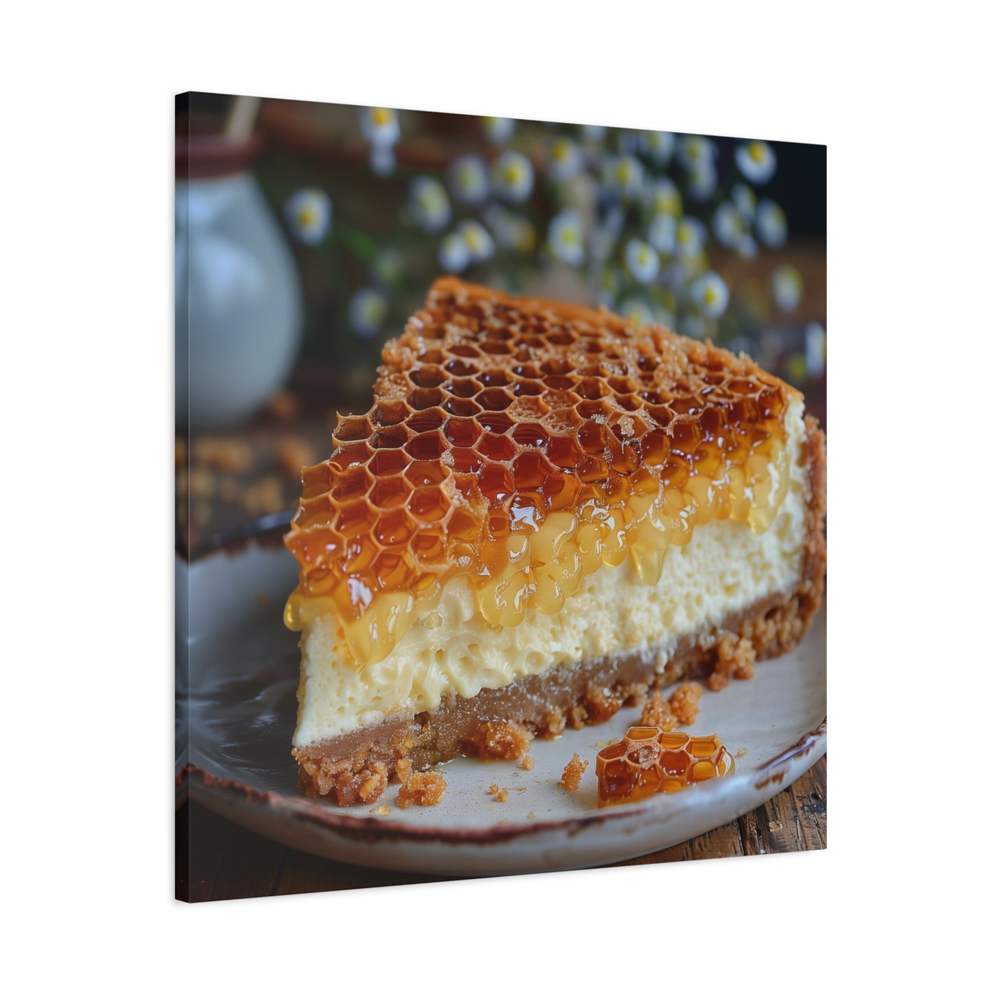Honeycomb Cheese Cake Canvas Art