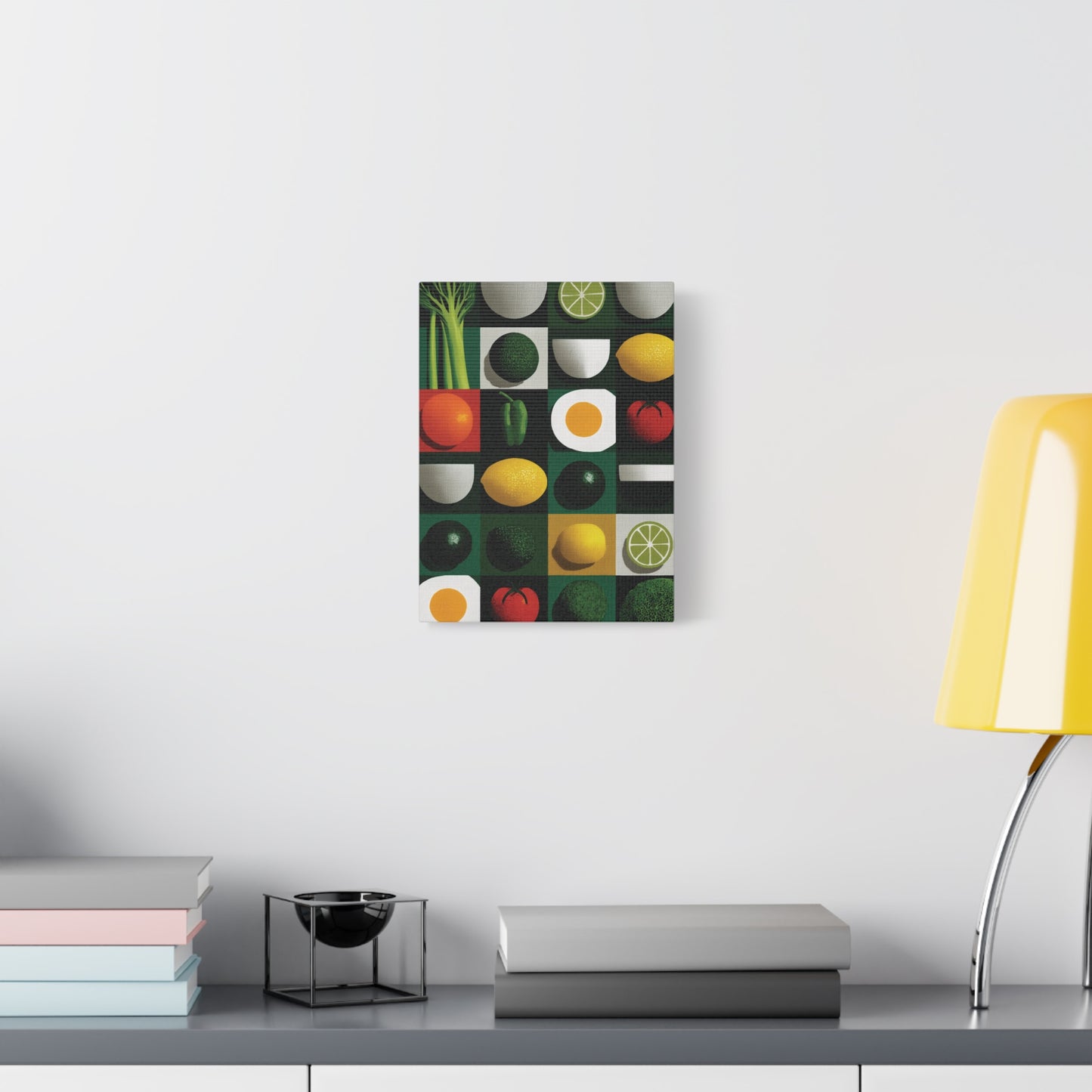 Canvas Wall Art - Abstract Geometric Foodie Art