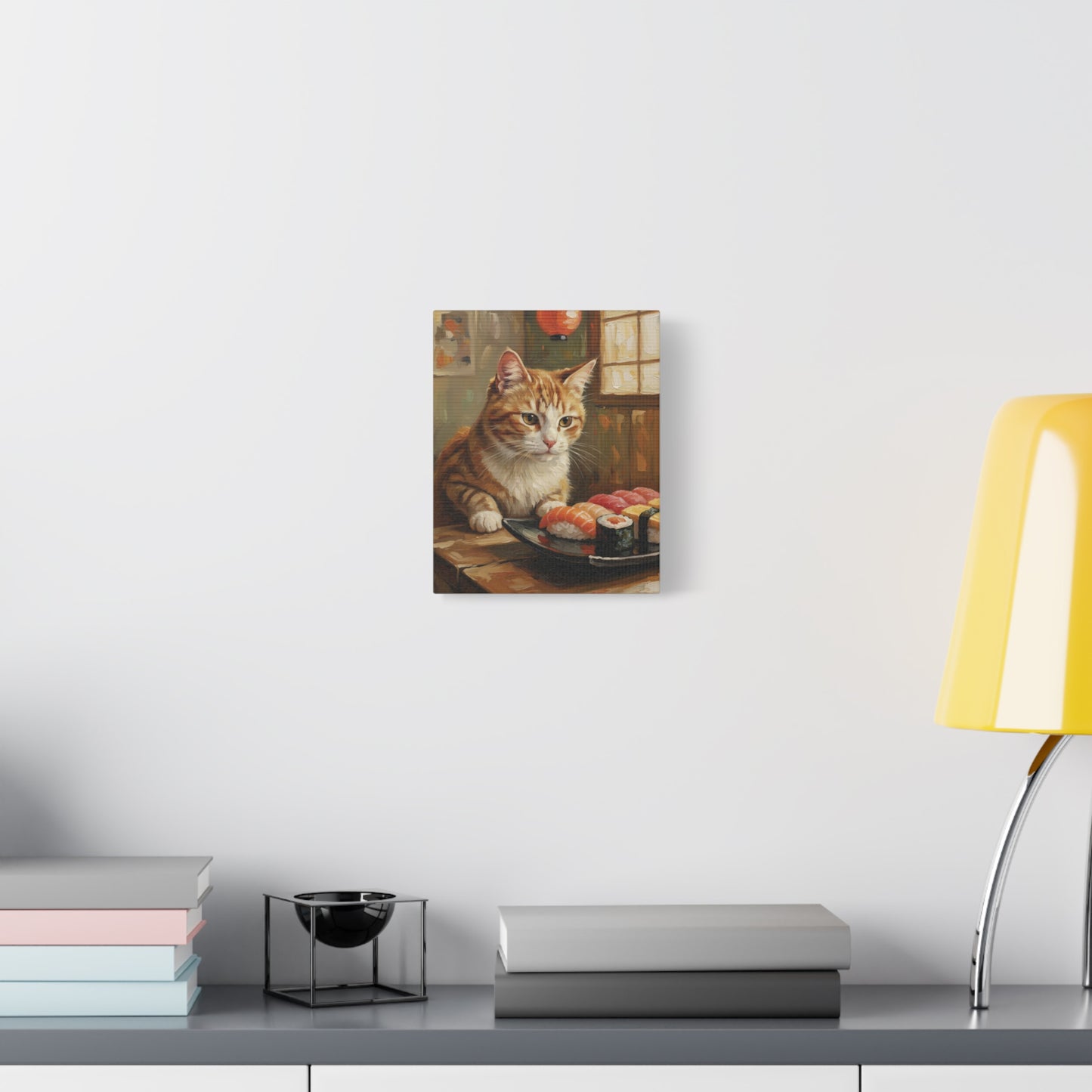 Canvas Art - Sushi Cat on canvas