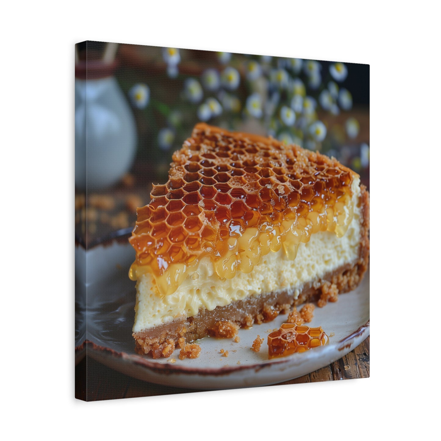 Honeycomb Cheese Cake Canvas Art