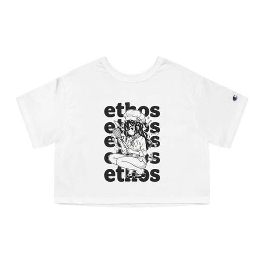 Ethos Anime Girl Cropped Tee