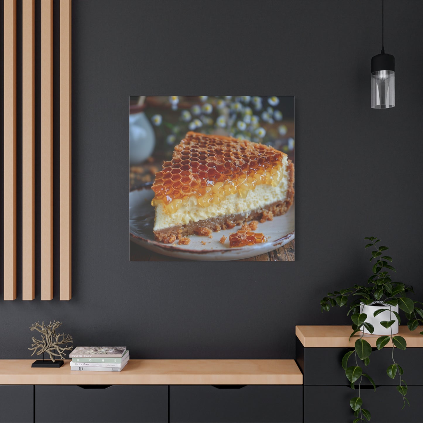 Honeycomb Cheese Cake Canvas Art