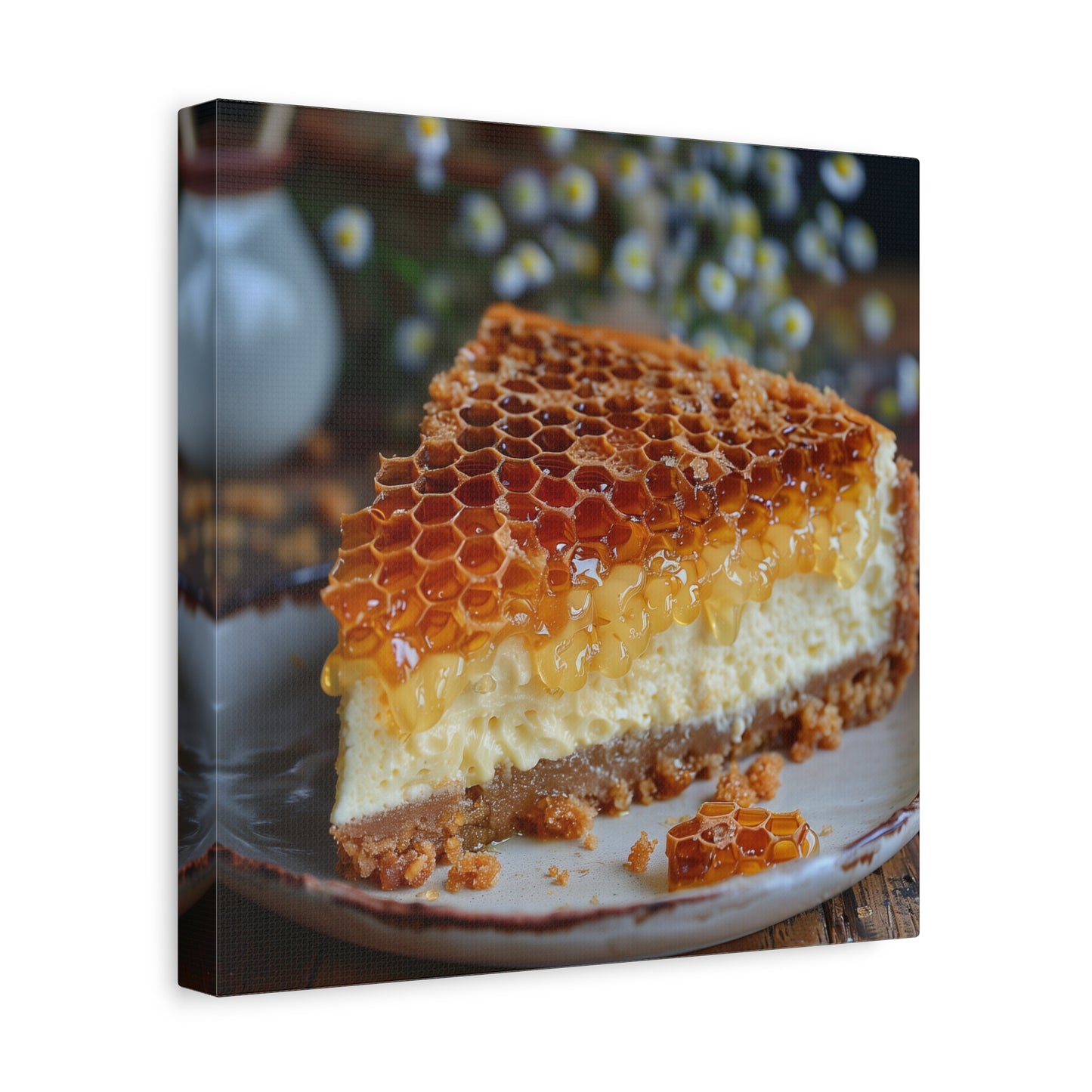 Honeycomb Cheese Cake Canvas Art