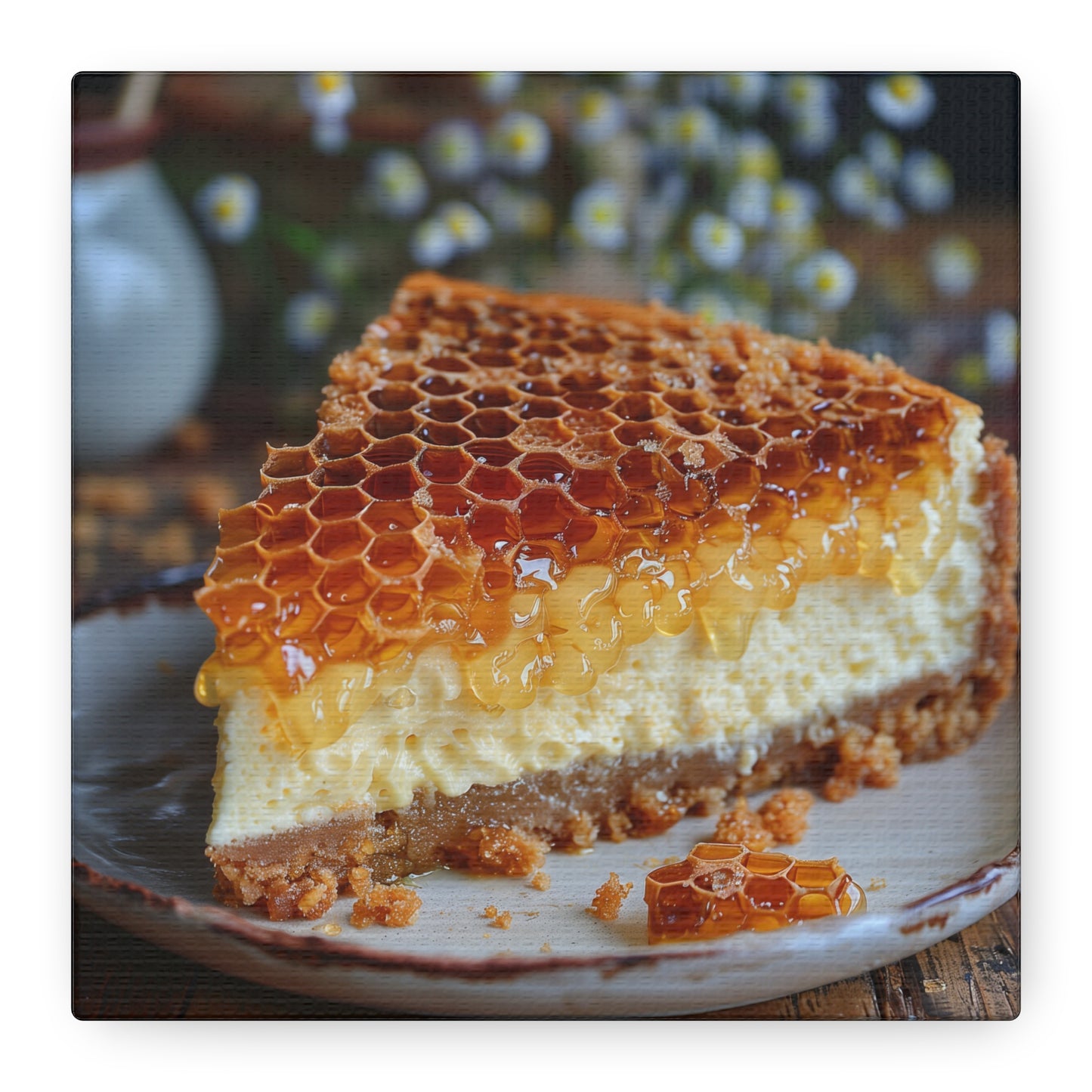 Honeycomb Cheese Cake Canvas Art