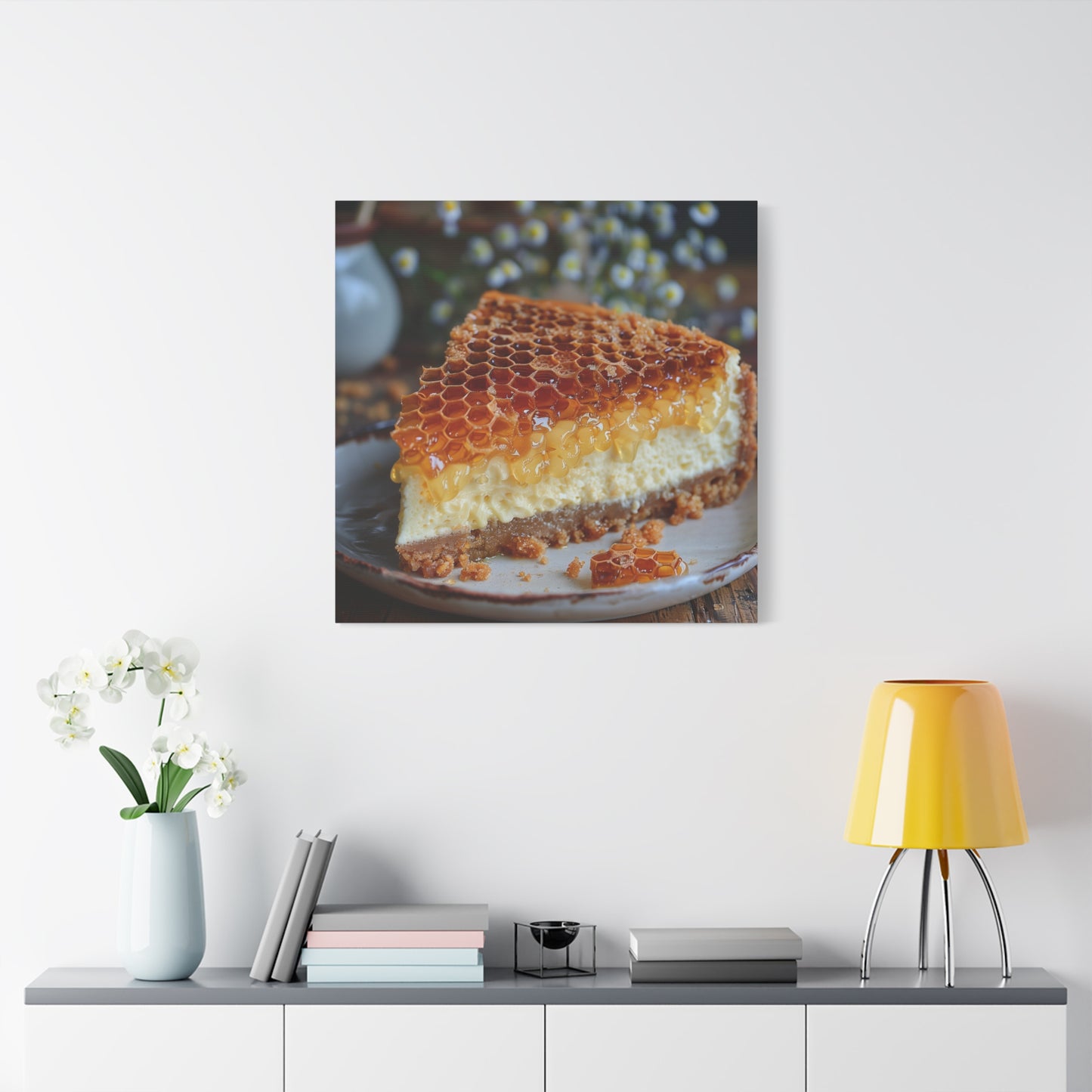 Honeycomb Cheese Cake Canvas Art