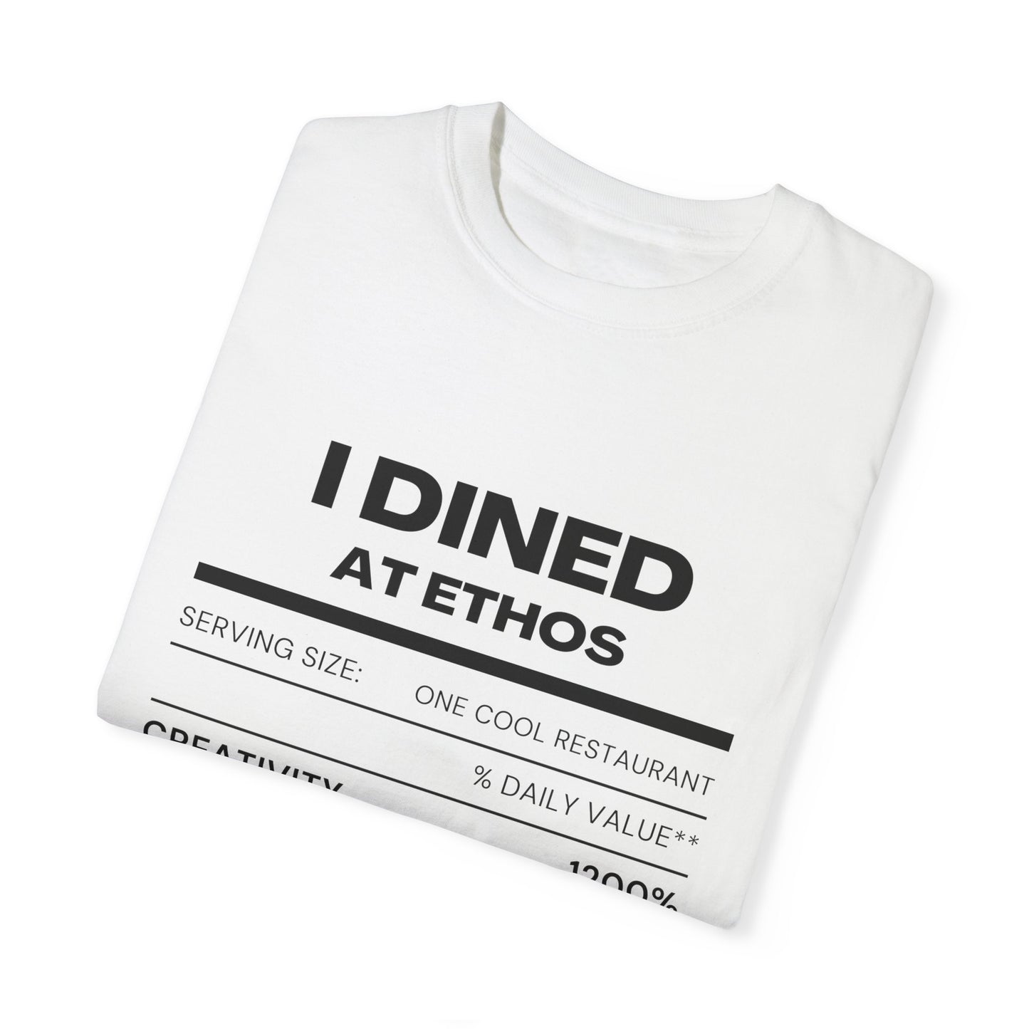 I dined at etho food lable