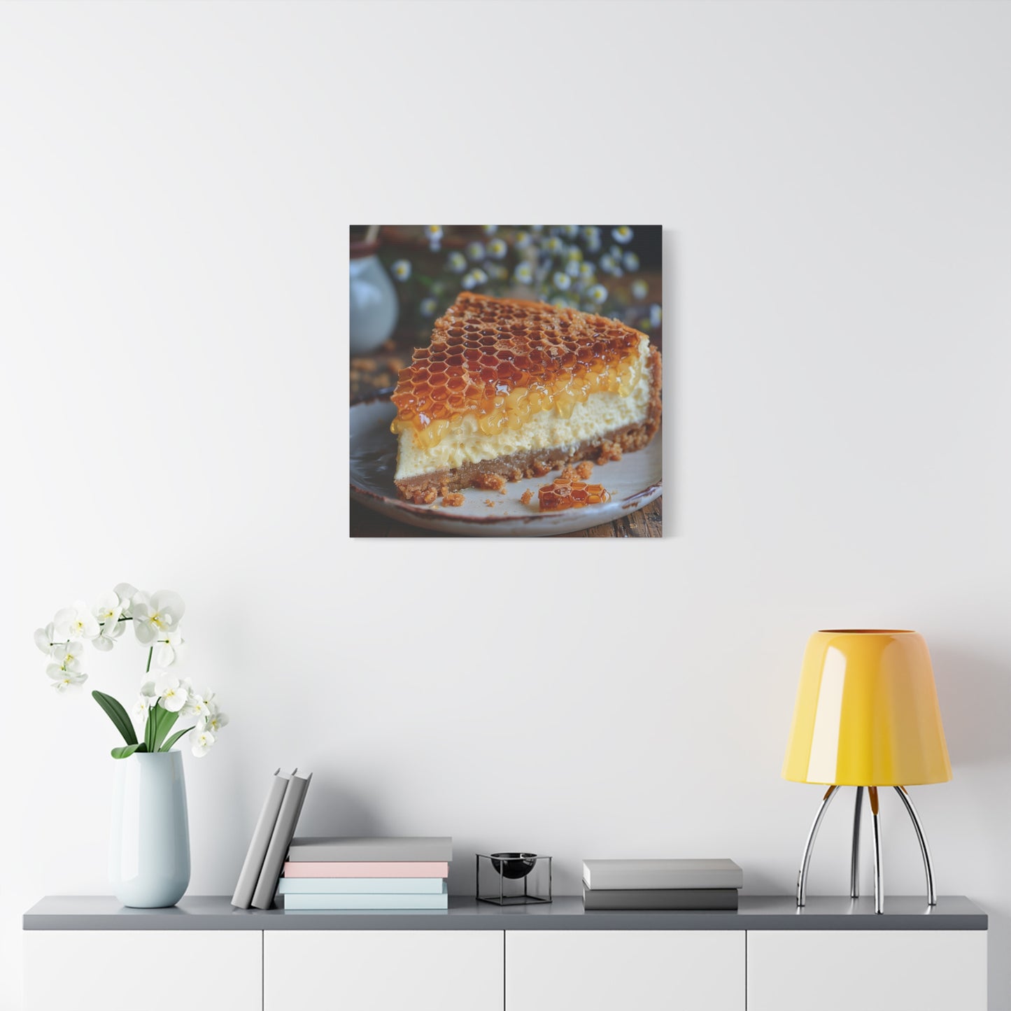 Honeycomb Cheese Cake Canvas Art
