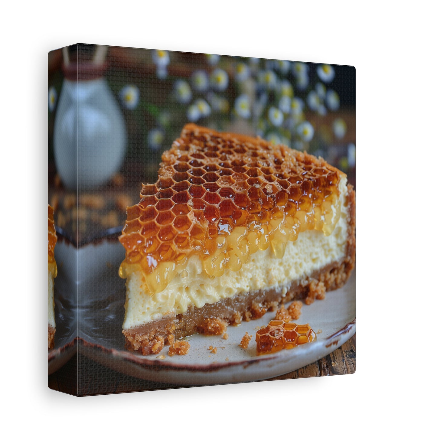 Honeycomb Cheese Cake Canvas Art