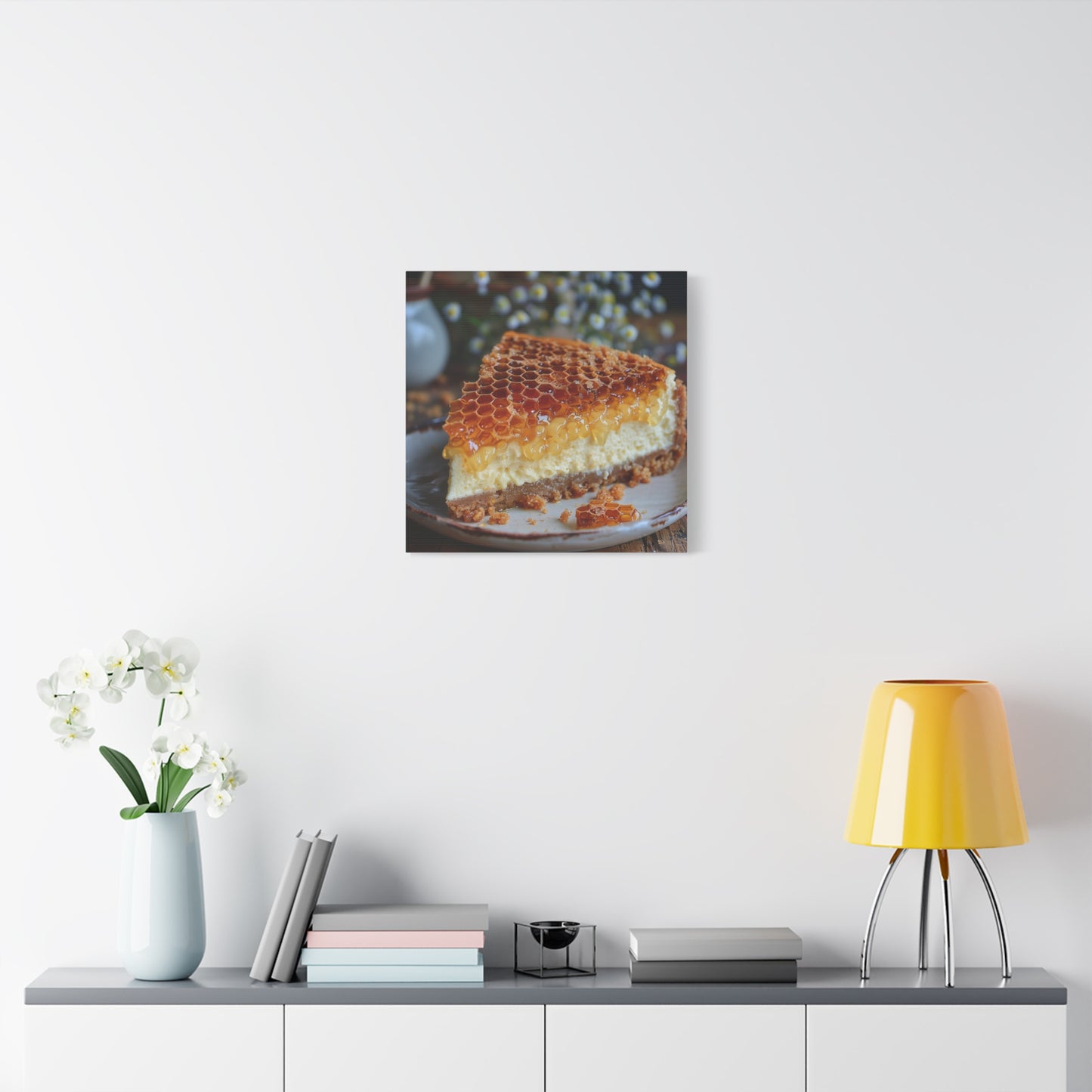 Honeycomb Cheese Cake Canvas Art