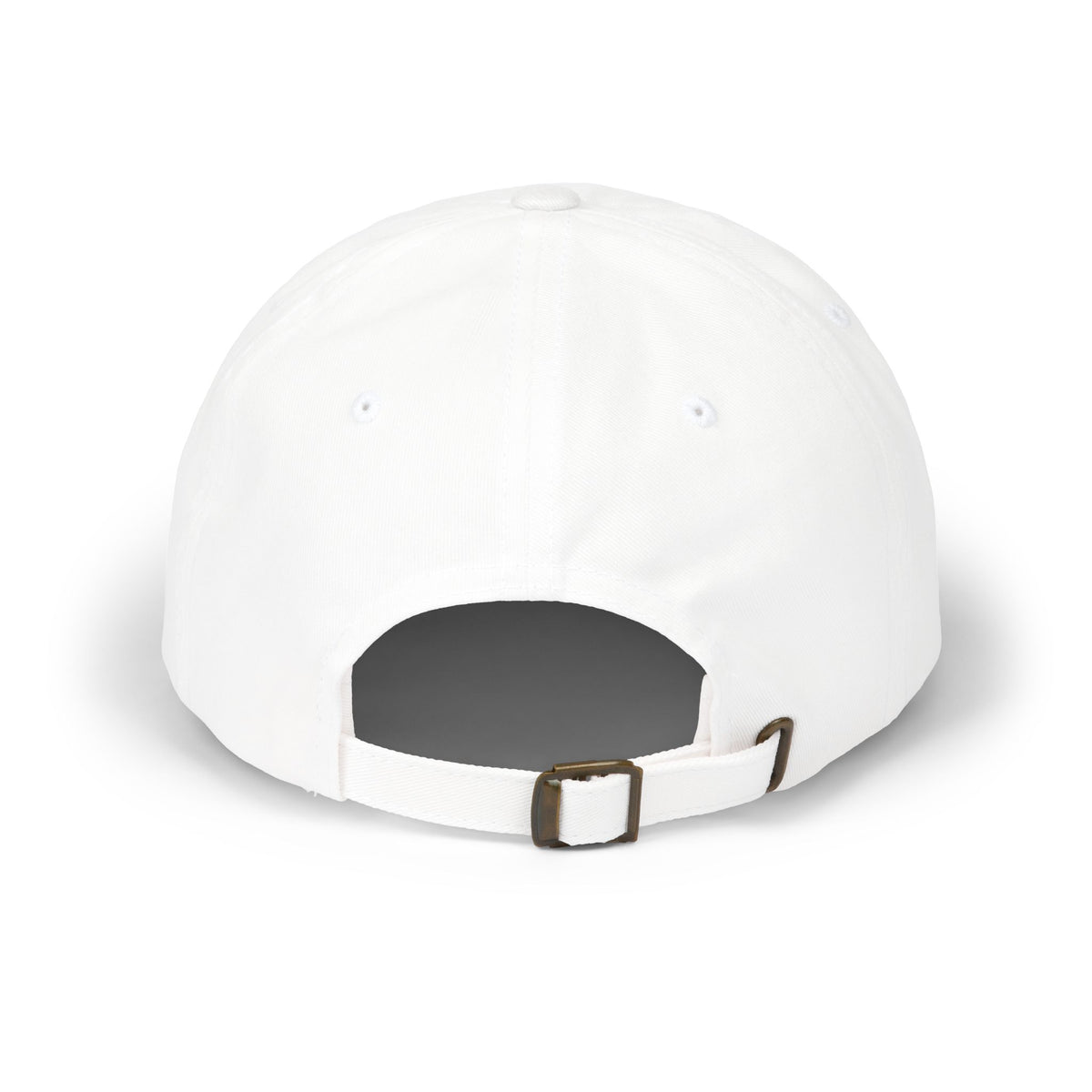 Ethos Retro Anime Dad Cap — White Embroidered Hat with Japanese Text