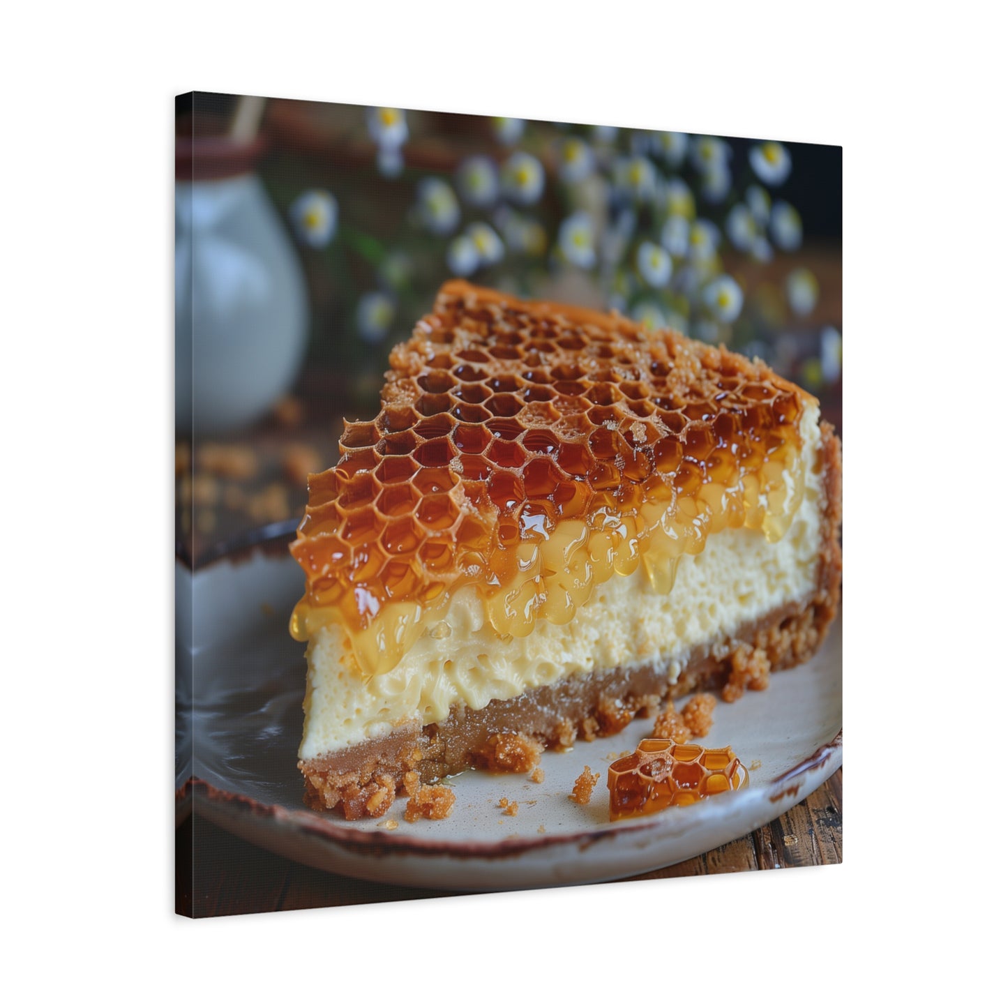 Honeycomb Cheese Cake Canvas Art