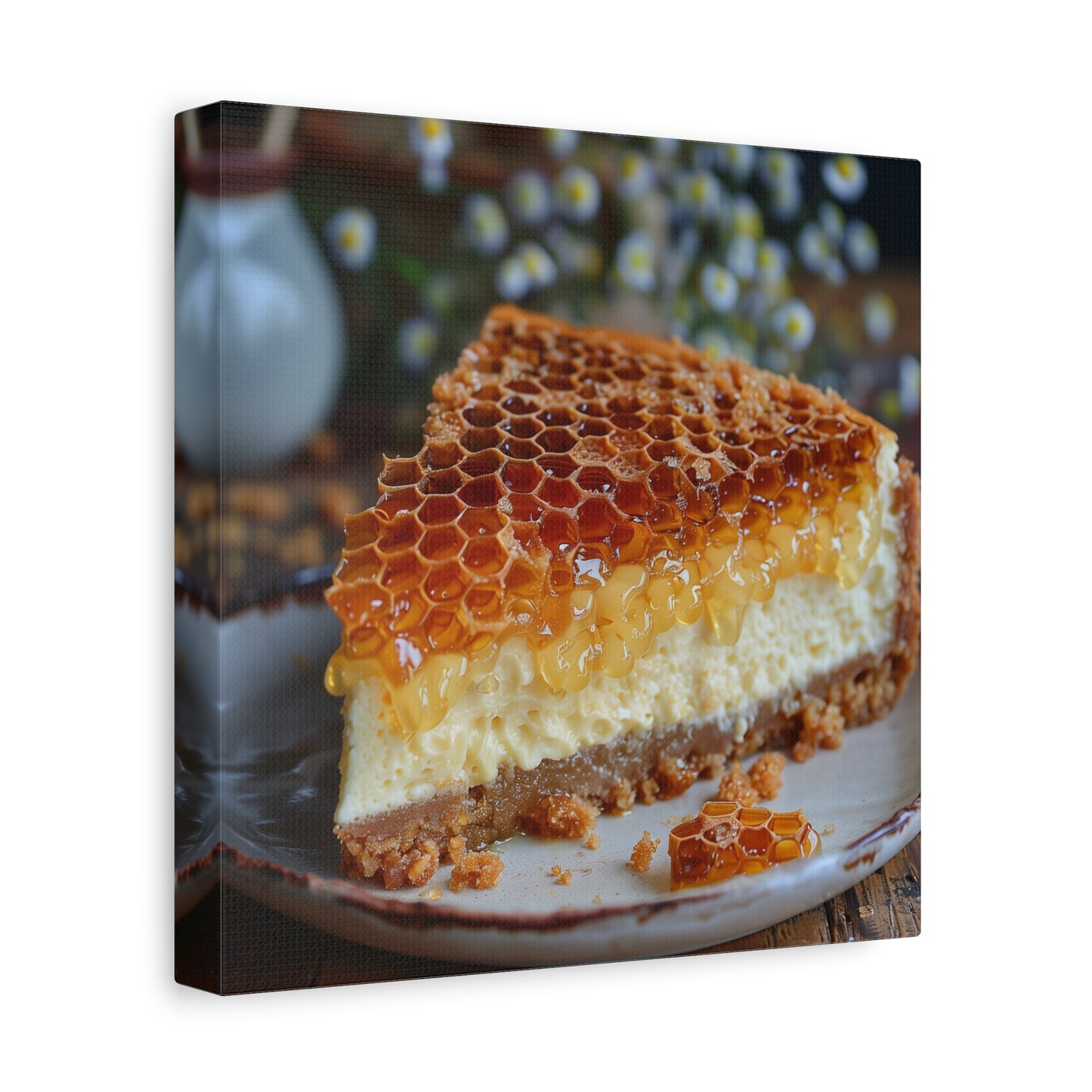 Honeycomb Cheese Cake Canvas Art