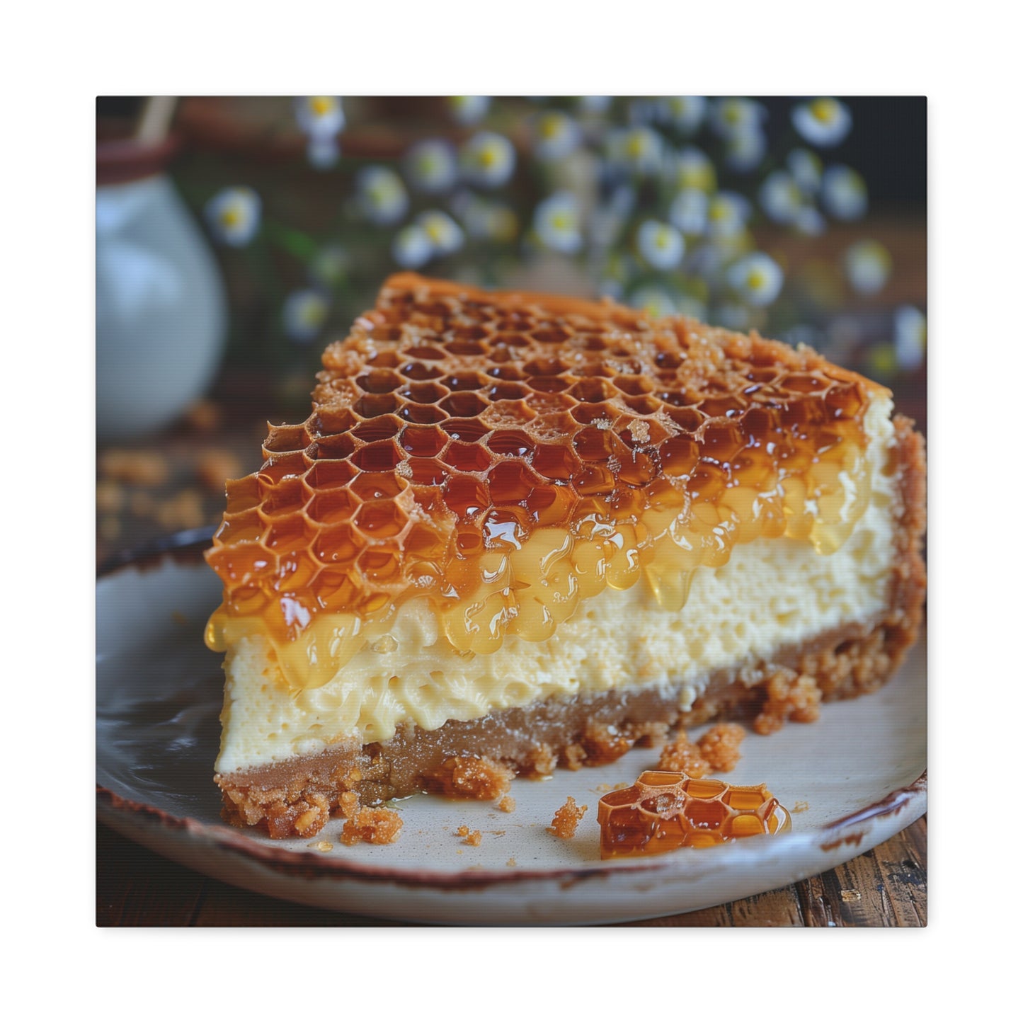 Honeycomb Cheese Cake Canvas Art
