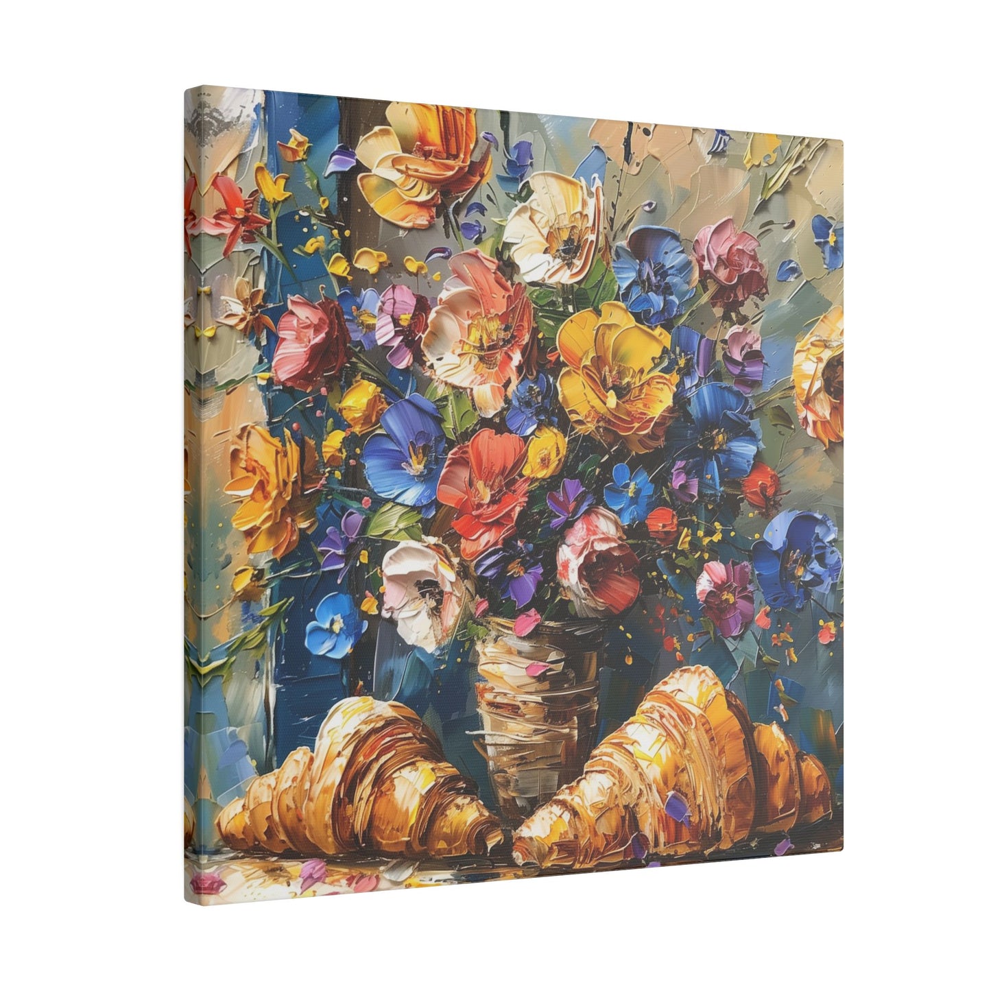 Spring Wildflowers and croissants