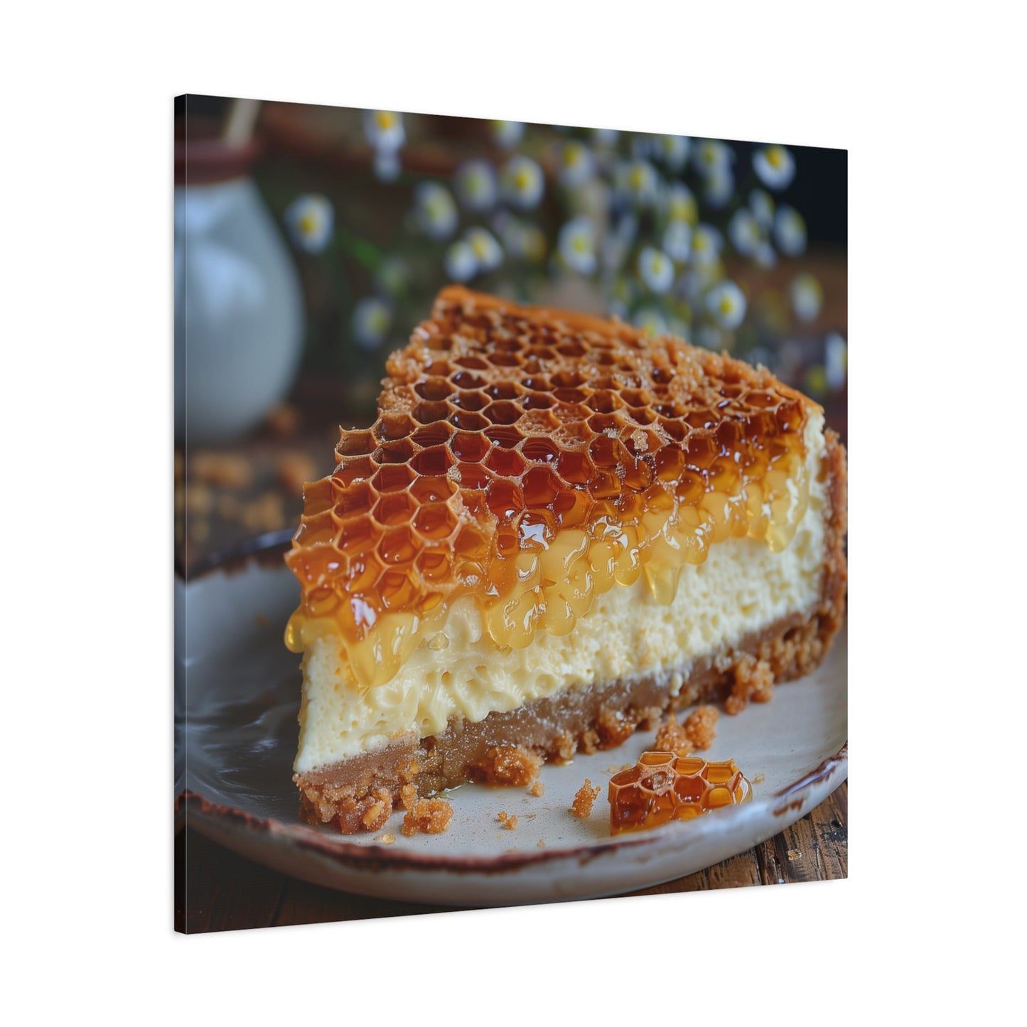 Honeycomb Cheese Cake Canvas Art