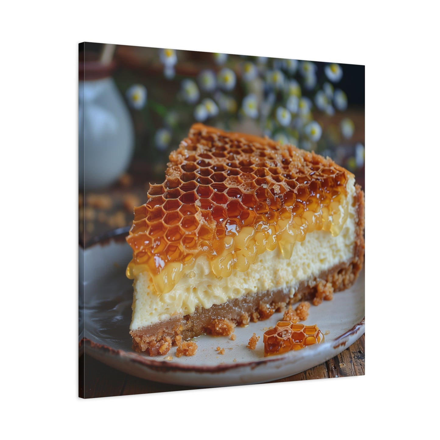 Honeycomb Cheese Cake Canvas Art