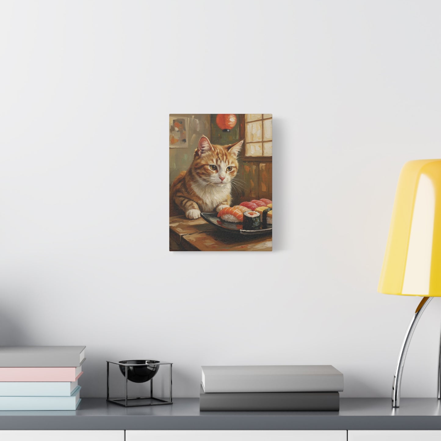 Canvas Art - Sushi Cat on canvas