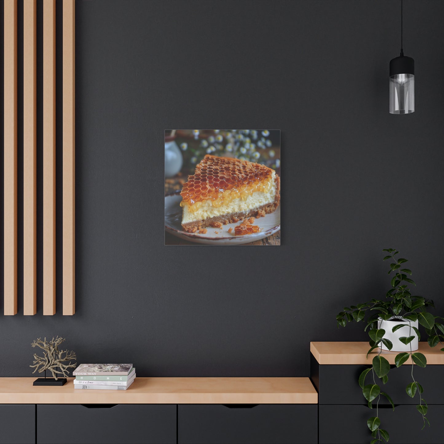 Honeycomb Cheese Cake Canvas Art