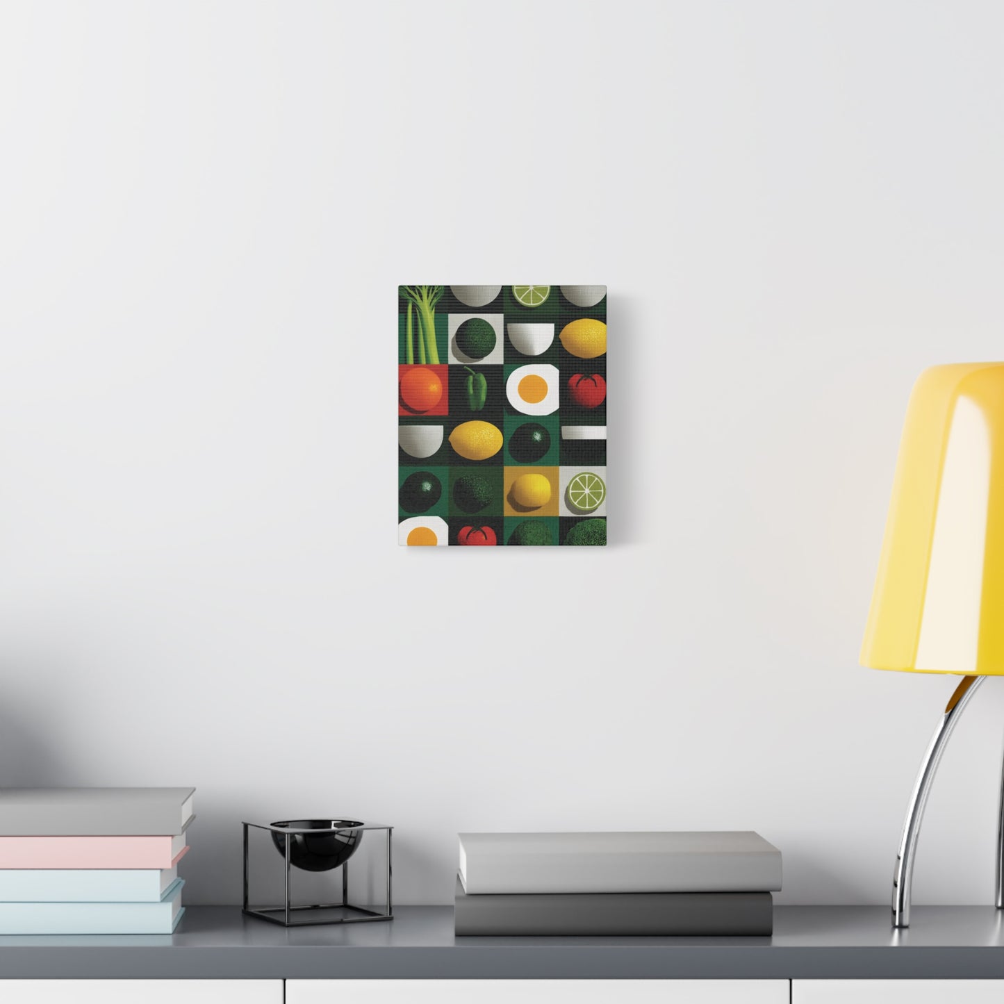 Canvas Wall Art - Abstract Geometric Foodie Art