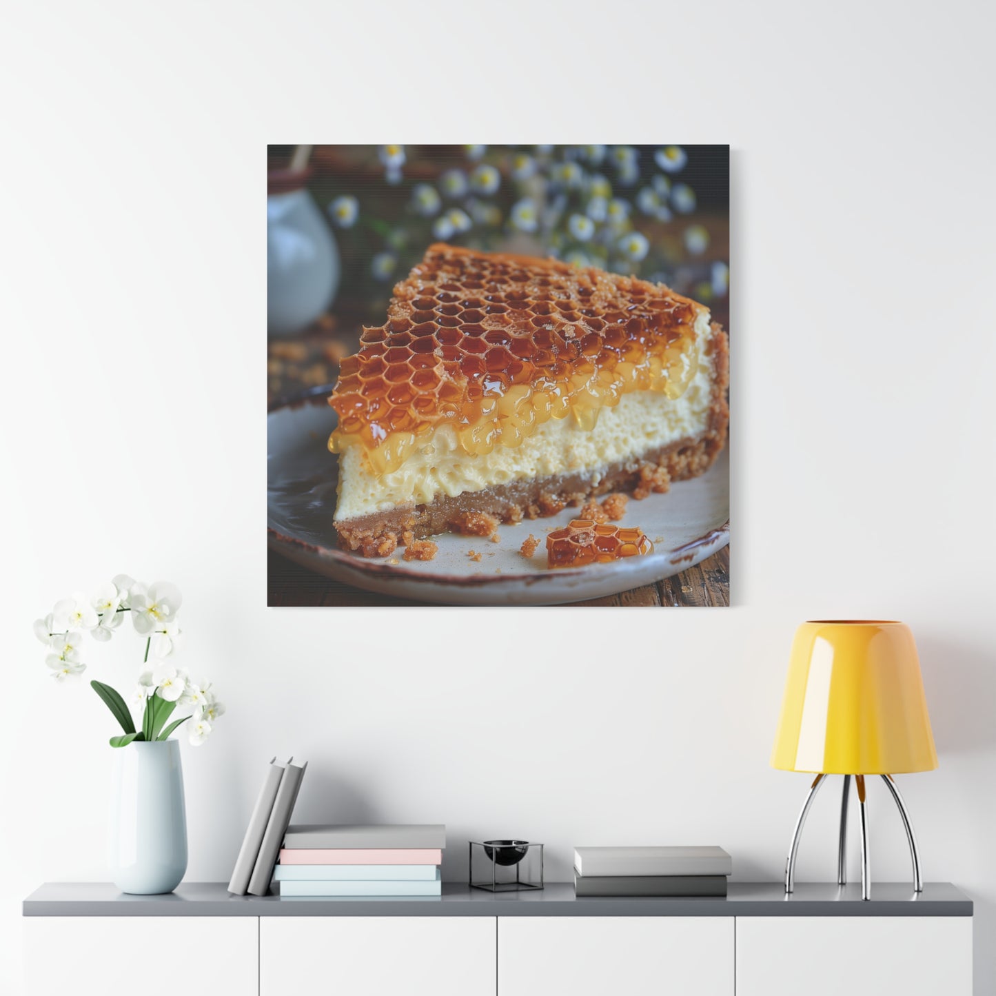 Honeycomb Cheese Cake Canvas Art